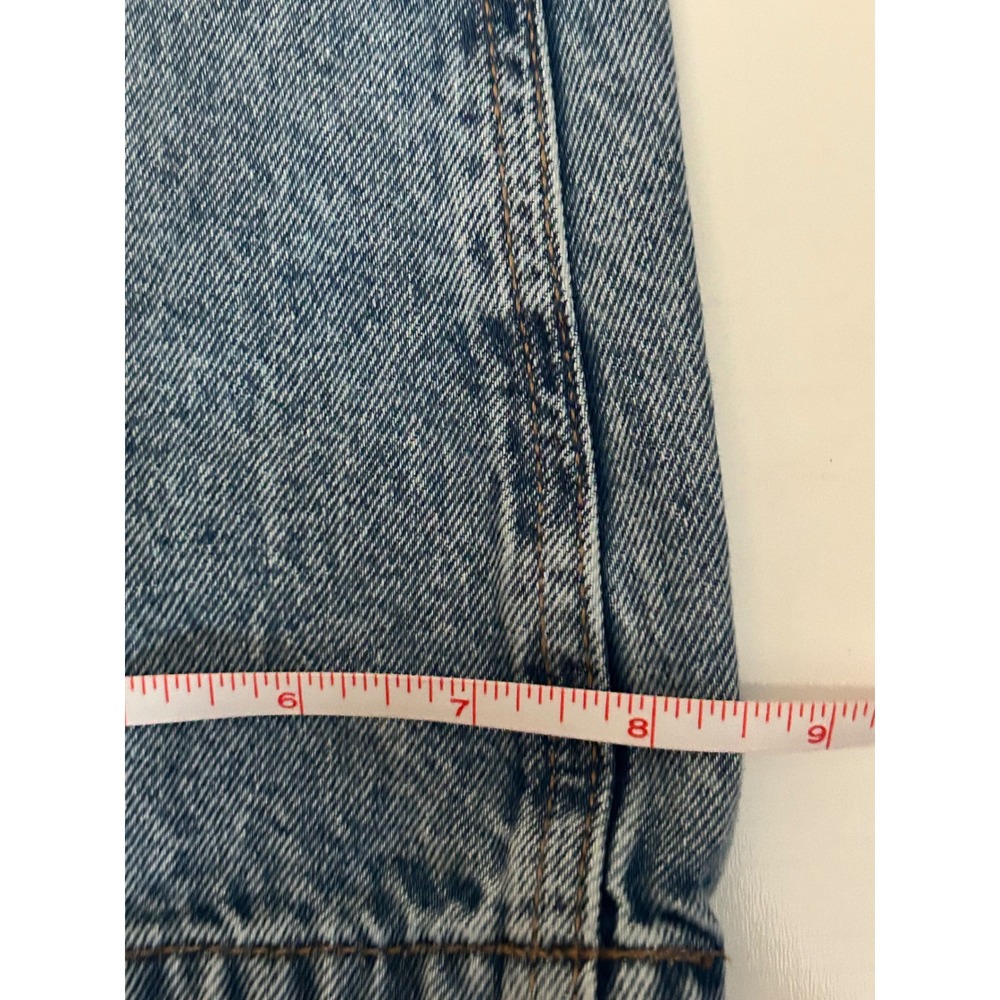 SO Girls Two-Tone Wide Leg Jeans Light Wash Blue Denim Size 10 High Waisted.J-72 - Picture 3 of 10